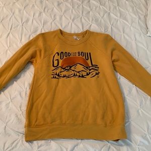Mustard Yellow Mountain Sweatshirt